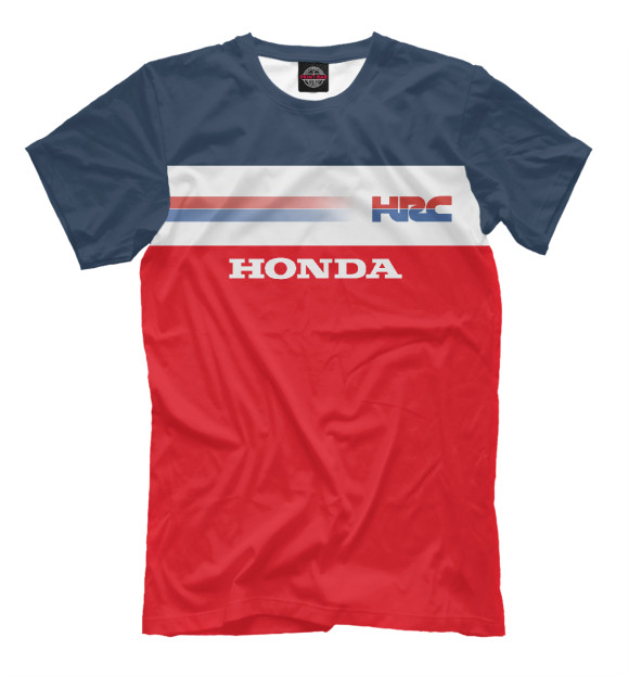 Мужская футболка с изображением Honda цвета Темно-розовый