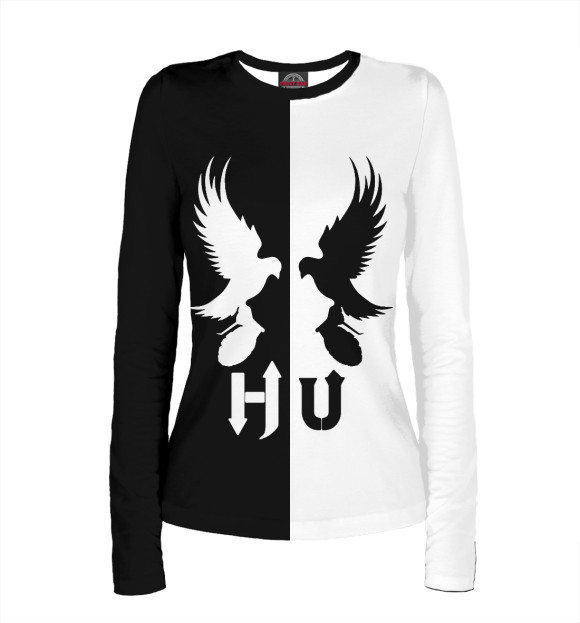 Женский лонгслив с изображением Hollywood Undead цвета Белый