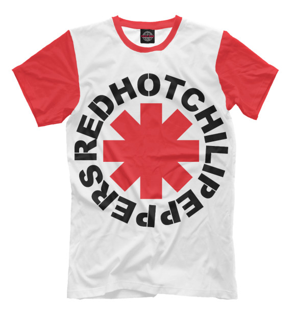 Футболка для мальчиков с изображением Red Hot Chili Peppers цвета Молочно-белый