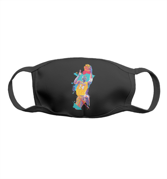 Маска тканевая с изображением Коби цвета Белый