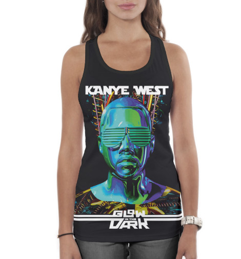 

Майки борцовки Print Bar, Белый, Kanye West