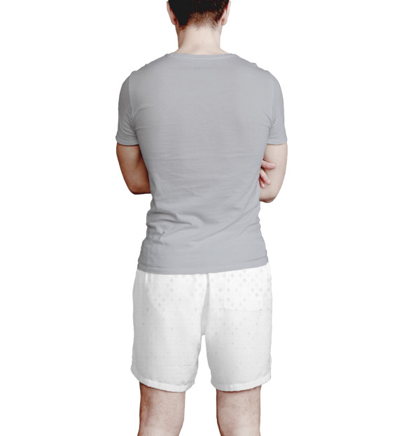 Мужские шорты с изображением Белые шорты цвета Белый