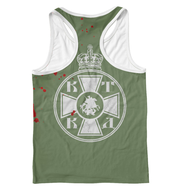 Мужская майка-борцовка с притом Дикая Дивизия цвета Белый Мужская майка-борцовка с изображением Дикая Дивизия цвета Белый