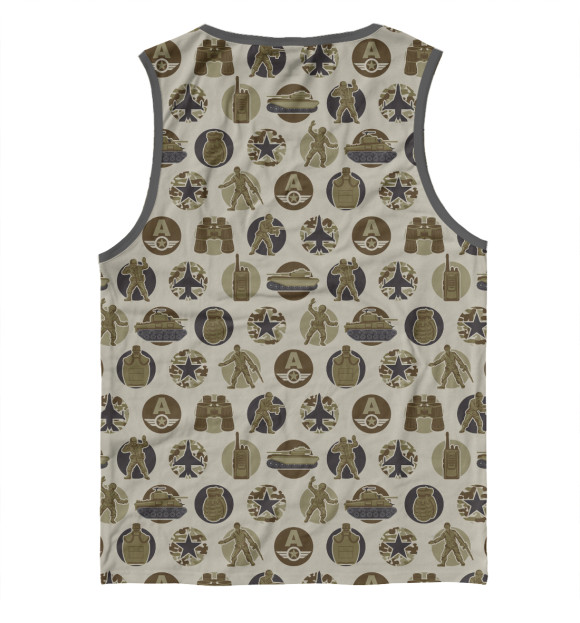 Майка для мальчика с изображением Армия цвета Белый