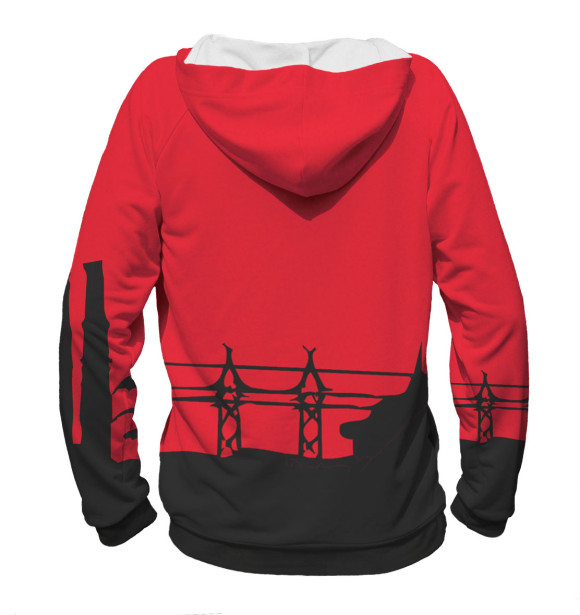 Мужское худи с изображением Владимир Маяковский цвета Белый