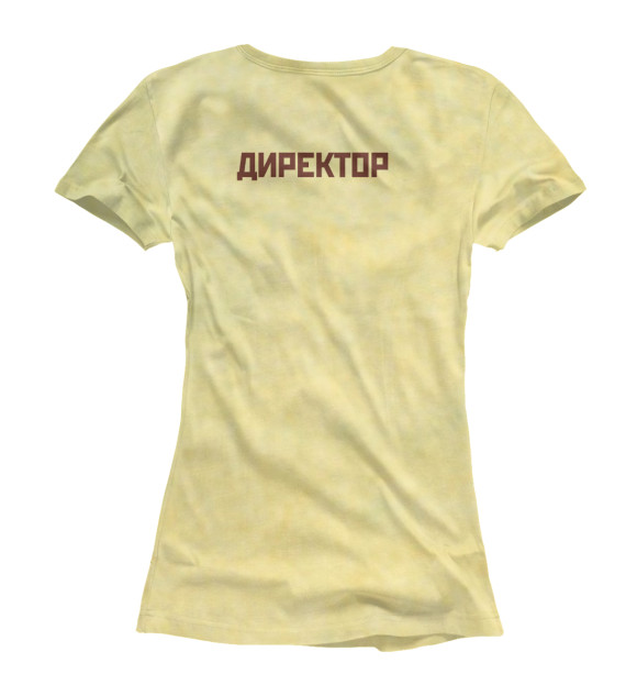 Футболка для девочек с изображением Директор всегда прав цвета Белый