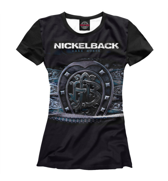 Женская футболка с изображением Nickelack цвета Белый