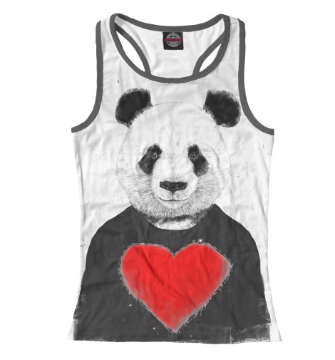 

Майки борцовки Print Bar, Белый, Влюбленная панда