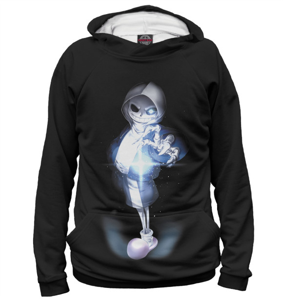 Женское худи с изображением Undertale цвета Белый