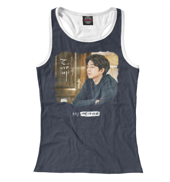 Женская майка-борцовка с изображением Гоблин цвета Белый