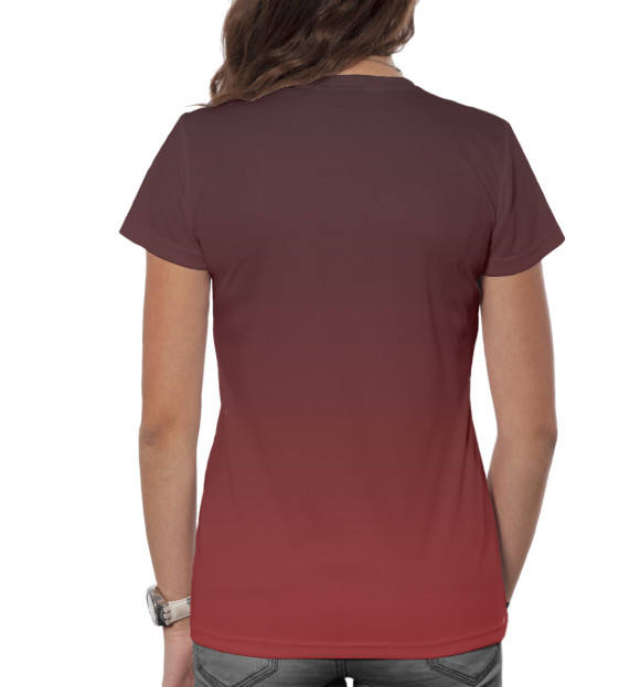 Женская футболка с изображением Дагестан цвета Белый