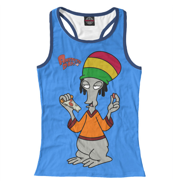 Женская майка-борцовка с изображением Роджер Смитт цвета Белый