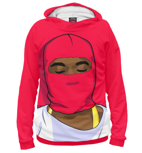 

Худи Print Bar, Белый, Yeezy mask