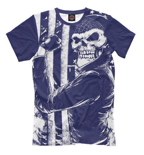 

Футболки Print Bar, Молочно-белый, Скелет