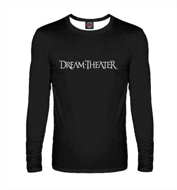 Мужской лонгслив с изображением Dream Theater цвета Белый