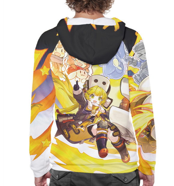 Мужское худи с изображением Хук цвета Белый