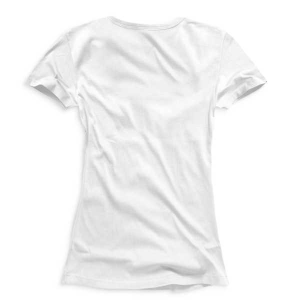 Женская футболка с изображением Защитник земли русской цвета Белый