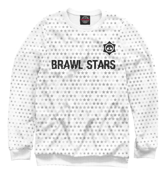 Свитшот для мальчиков с изображением Brawl Stars Glitch Light цвета Белый