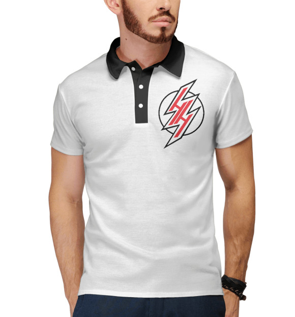 Мужское поло с изображением Hentai Heaven цвета Белый