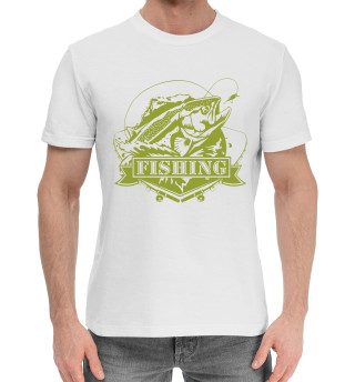 Мужская хлопковая футболка Fishing
