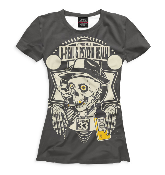 Футболка для девочек с изображением Cypress Hill цвета Белый