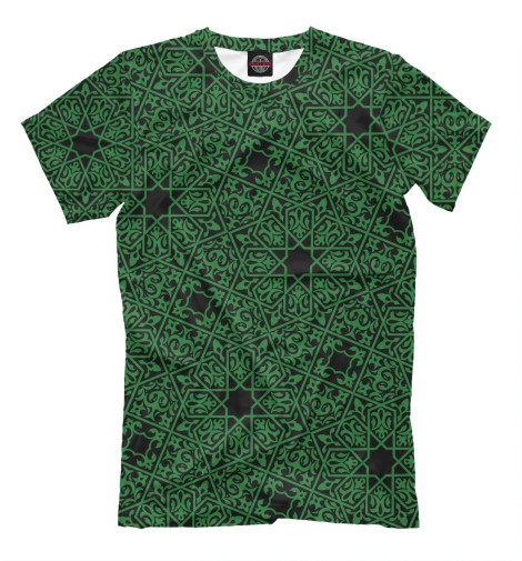 

Футболки Print Bar, Темно-зеленый, Мусульманский Орнамент