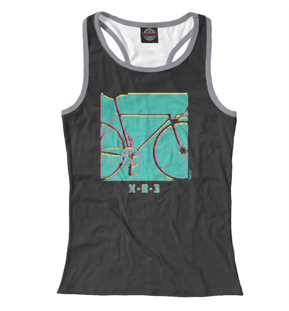 Женская майка-борцовка с изображением ХВЗ Тахион цвета Белый