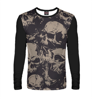 Мужской лонгслив Grey Skulls