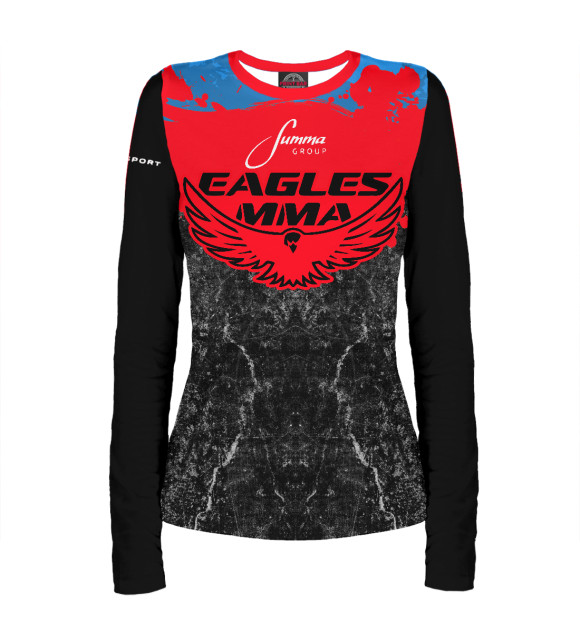 Женский лонгслив с изображением Eagles MMA цвета Белый