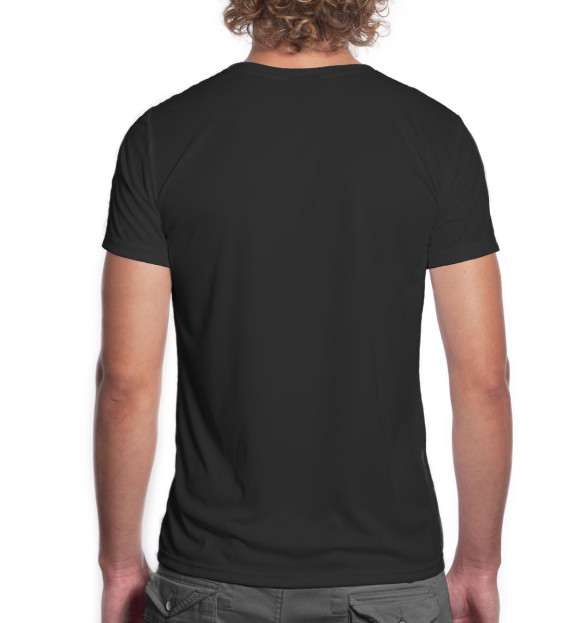 Мужская футболка с изображением Самбо цвета Белый