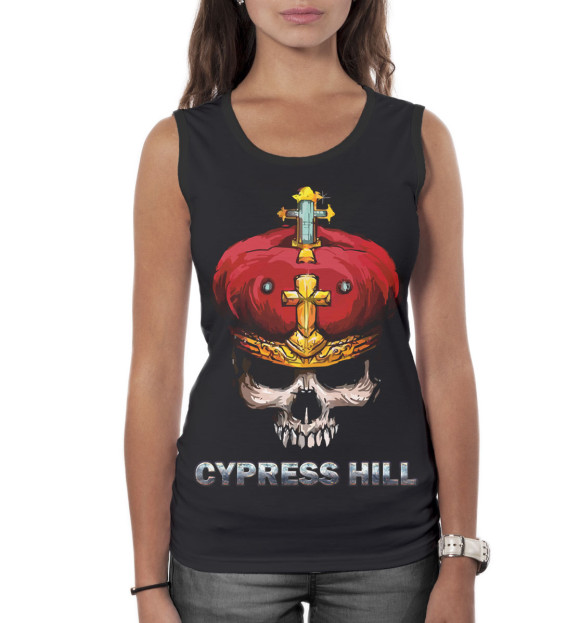Женская майка с изображением Cypress Hill цвета Белый