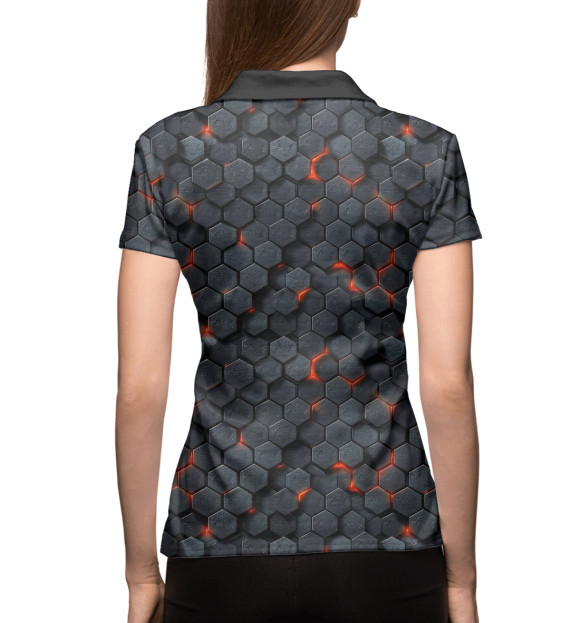 Женское поло с изображением Лучшая броня цвета Белый