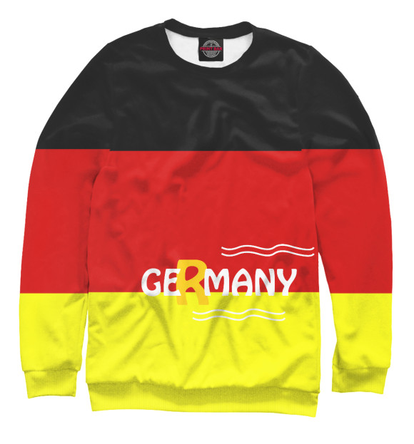 Мужской свитшот с изображением Германия цвета Белый