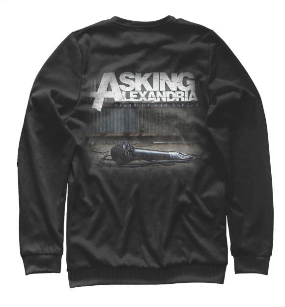 Свитшот для мальчиков с изображением Asking Alexandria цвета Белый