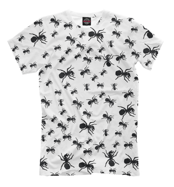 Мужская футболка с изображением The Prodigy Ant цвета Молочно-белый