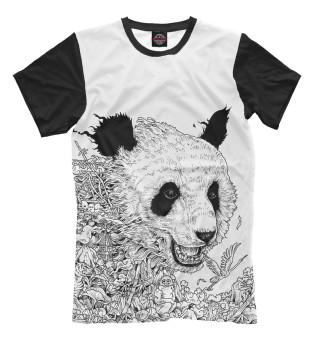 Мужская футболка Король Панда