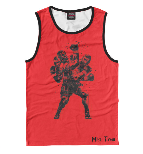 Майка для мальчика с изображением Mike Tyson цвета Белый