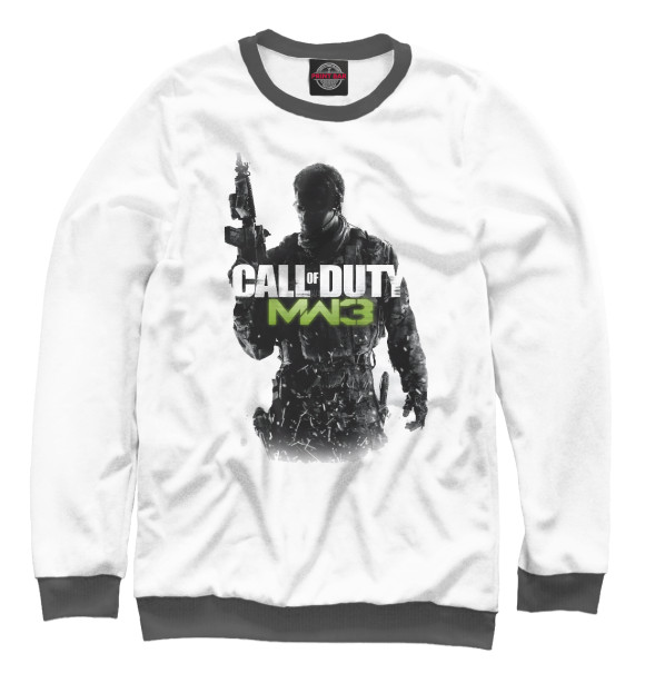 Мужской свитшот с изображением Call of Duty цвета Белый