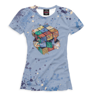 Женская футболка Кубик Рубика