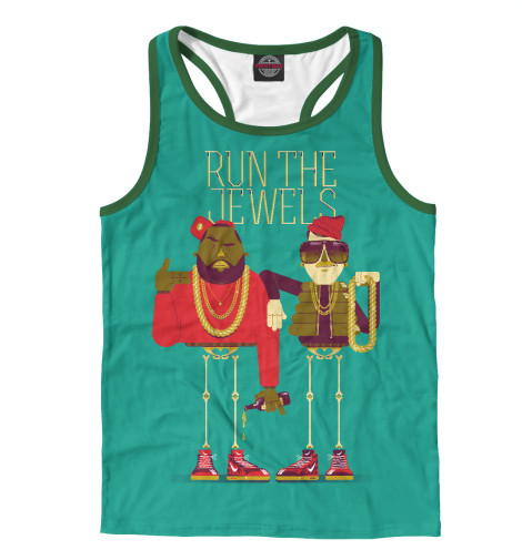 

Майки борцовки Print Bar, Белый, Run The Jewels