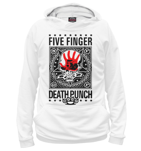 

Худи Print Bar, Белый, Five Finger Death Punch