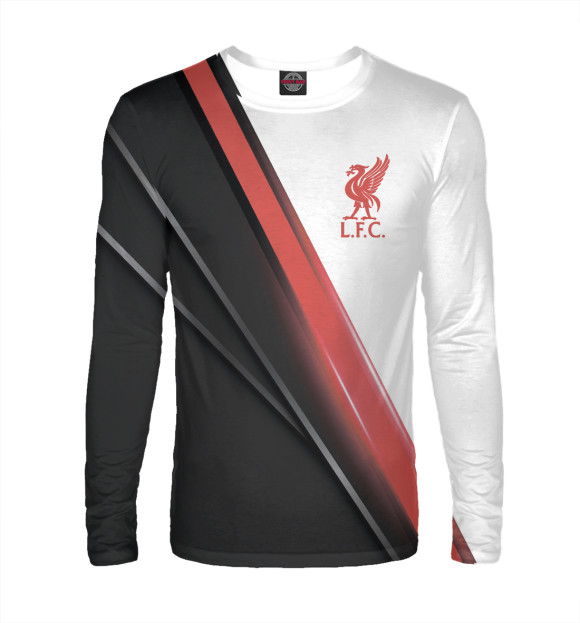 Мужской лонгслив с изображением Liverpool F.C. цвета Белый