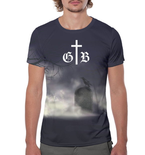 Мужская футболка с изображением Дима Масленников цвета Белый