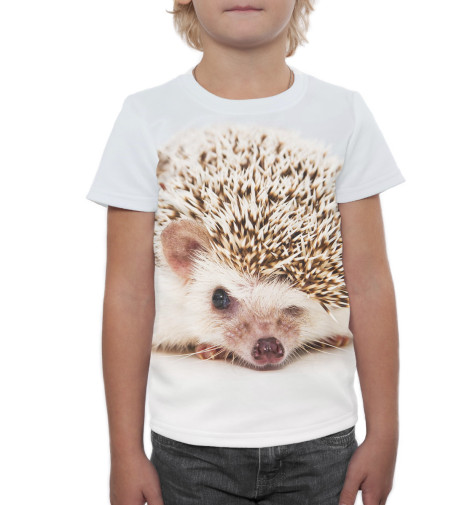 

Футболки Print Bar, Молочно-белый, Ёжики