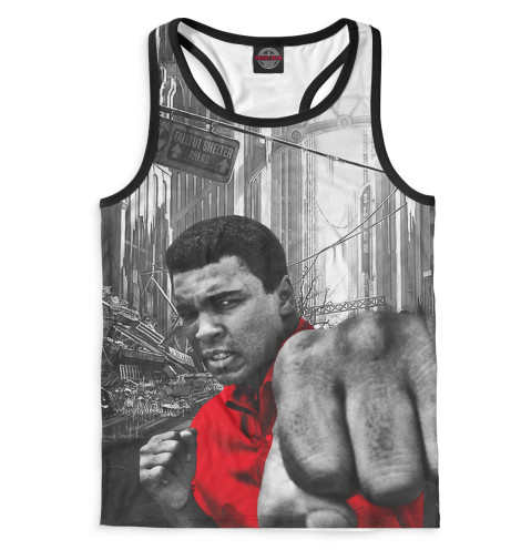 

Майки борцовки Print Bar, Белый, Мухаммед Али