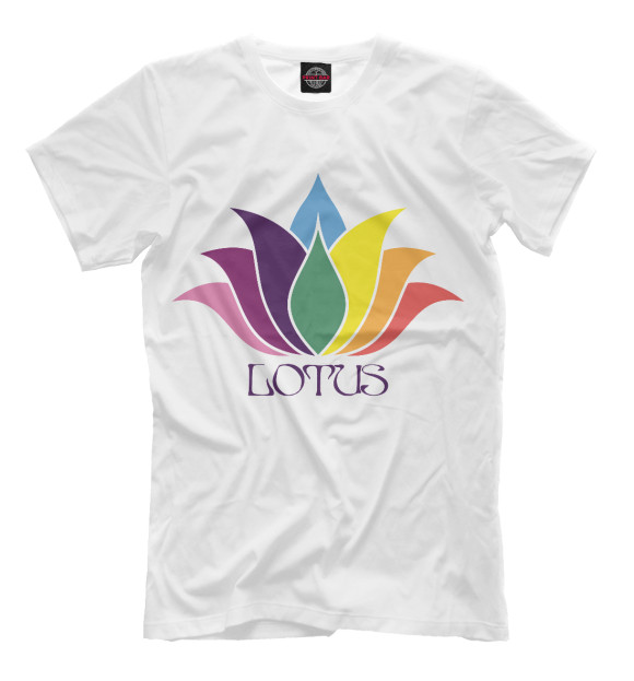 Футболка для мальчиков с изображением Lotus цвета Белый