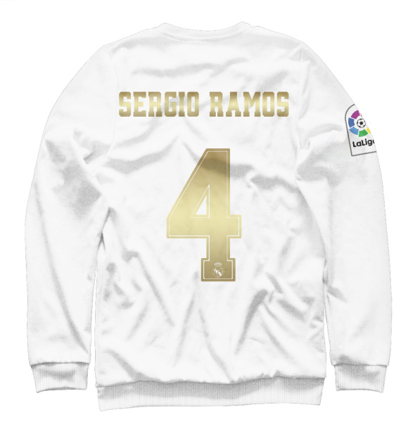 Женский свитшот с изображением Sergio Ramos форма цвета Белый