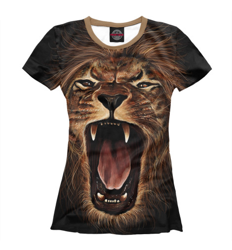 

Футболки Print Bar, Белый, Львиный рык