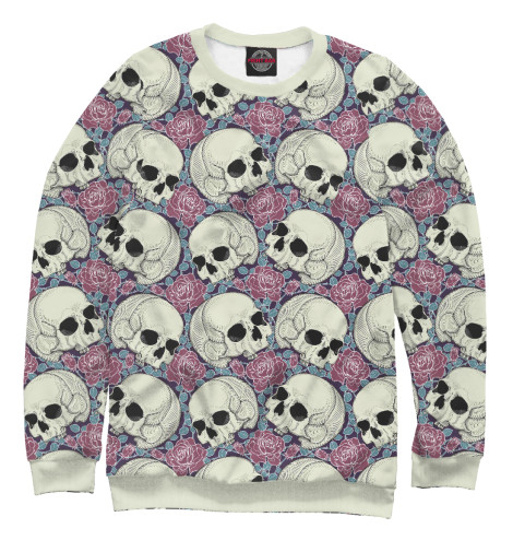 

Свитшоты Print Bar, Белый, Skull Garden