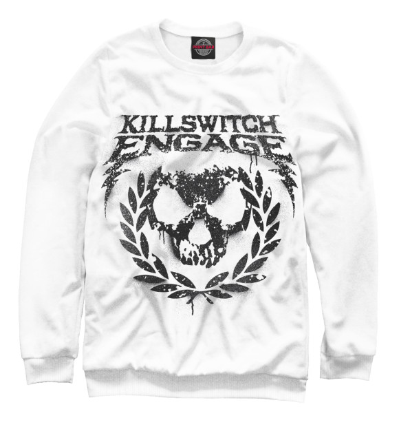 Свитшот для мальчиков с изображением Killswitch Engage цвета Белый